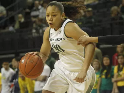 Ariel Thomas, WBB 2010-11 vs. Arizona State, March 3, 2011 Credit Eric Evans