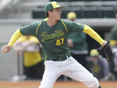 Alex Keudell, Baseball 2011 Oregon vs. Washington, April 10 Credit Eric Evans