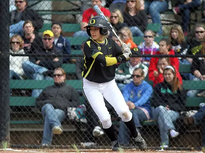 Courtney Ceo, 2011 Oregon Softball Photo by Geoff Thurner, Copyright 2011