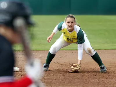 Courtney Ceo, 2011 Oregon Softball. Photo by Geoff Thurner Copyright 2011.