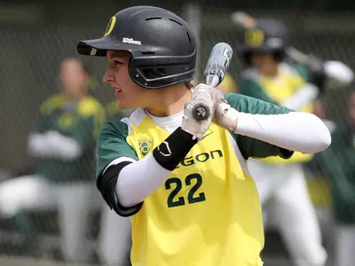 Courtney Ceo, 2011 Oregon Softball. Photo by Geoff Thurner Copyright 2011.