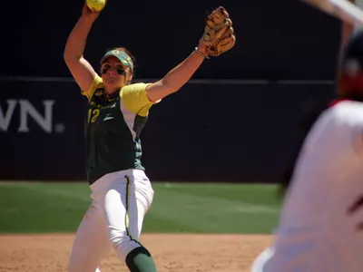 Jessica Moore, 2011 Oregon Softball Photo by Geoff Thurner, Copyright 2011