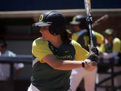 Samantha Pappas, 2011 Oregon Softball Photo by Geoff Thurner, Copyright 2011