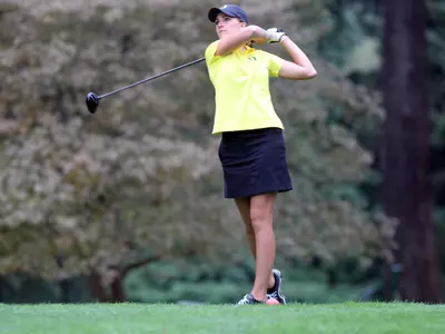 Cheyenne Hickle, Oregon Women's Golf Photo by Geoff Thurner, Copyright 2011.
