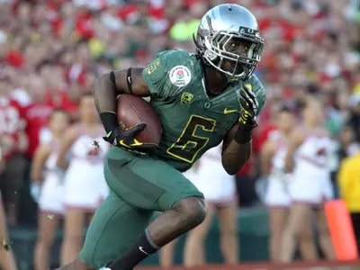 De'Anthony Thomas, 2012 Rose Bowl, Photo by Geoff Thurner, Copyright 2012.