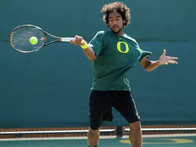 Robin Cambier Oregon Men's Tennis, Copyright 2012.