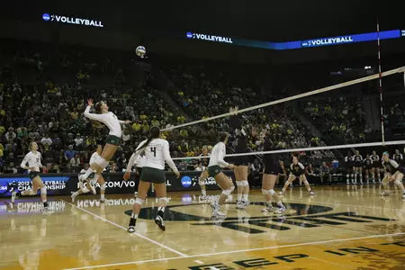 Alaina Bergsma, 2012 Oregon Volleyball, NCAA First Round