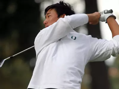 Rak Cho, 2011-12 Oregon Men's Golf, Photo by Geoff Thurner, Copyright 2011.