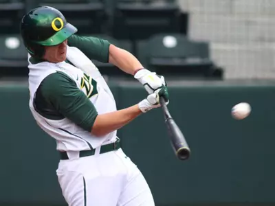 Ryon Healy, Baseball 2012 vs. San Francisco, March 10 Credit Eric Evans