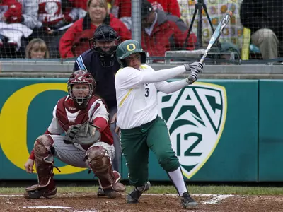 Kaylan Howard, 2012 Oregon Softball, Photo by Geoff Thurner, Copyright 2012.
