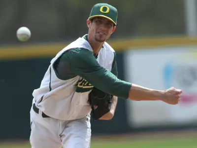 Jeff Gold, Baseball 2012 vs. San Francisco, April 9 Credit Eric Evans
