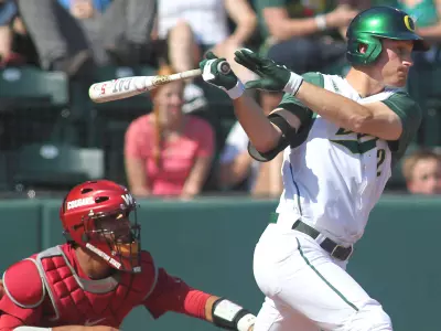 Brett Thomas, Baseball 2012 vs. Washington State, April 21 Credit Eric Evans