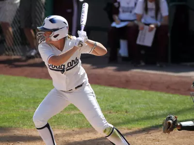Jessica Dugas, BYU, NCAA Softball Regional Day 1
