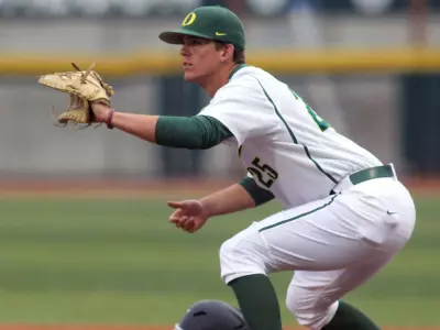 Ryon Healy, Baseball 2012 vs. California, April 27 Credit Eric Evans