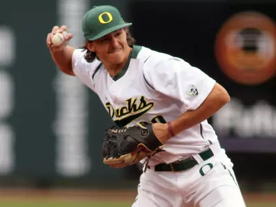 Aaron Payne, Baseball 2012 vs. California, April 27 Credit Eric Evans