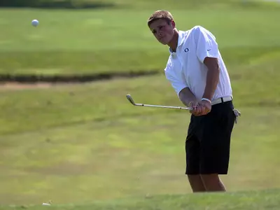 Brandon McIver, 2012-13 Oregon Golf, Photo by Geoff Thurner, Copyright 2012.
