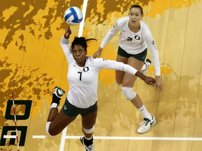 Ariana Williams, Oregon Volleyball 2012. Copyright Eric Evans.
