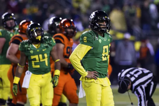 Mariota, Hart named MVPs at Oregon's awards reception
