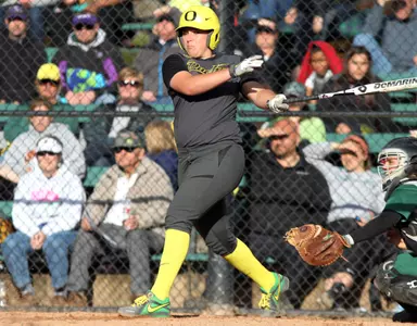Janelle Lindvall, 2013 Oregon Softball, Photo by: Geoff Thurner, Copyright 2013