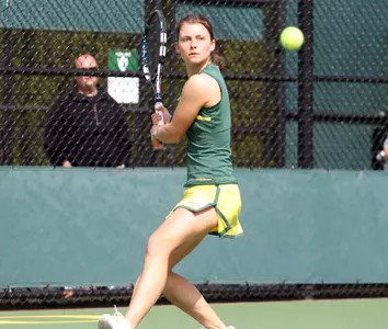 Lana Buttner, 2013 Oregon Tennis, Photo by Geoff Thurner, Copyright 2013