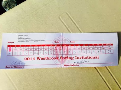 Cathleen Santoso school record round - 63 (-9)