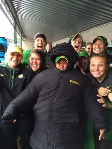 Lexy Beaudrie-Pierson Rain Delay Lots of Coats vs. Wisconsin 2014