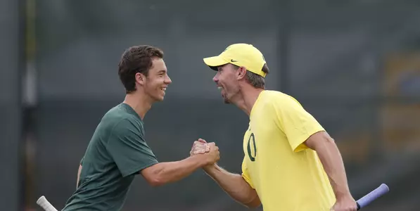 Coach Piibor and Simon Stevens Celebration