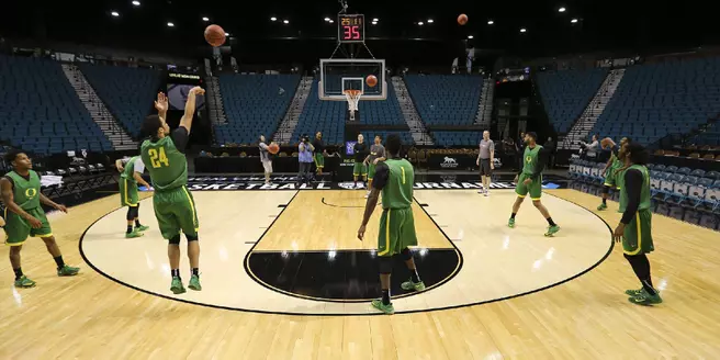 Energy High As Oregon Men Hold First Workout In Las Vegas