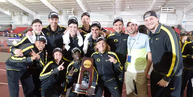 How The Men of Oregon Teamed Up For the NCAA Indoor Title