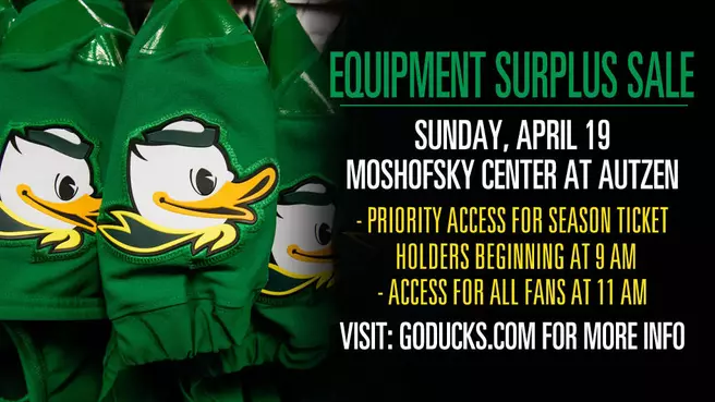New Procedures Announced for Ducks? Annual Surplus Sale