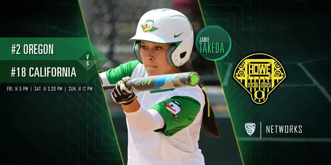 Notes: No. 2 Ducks Host No. 18 California
