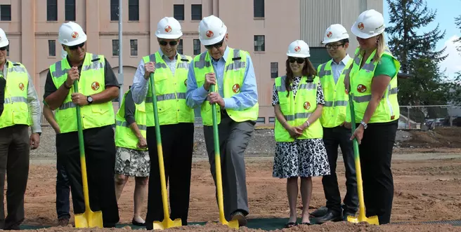 Ground Broken For Softball Team's Jane Sanders Stadium