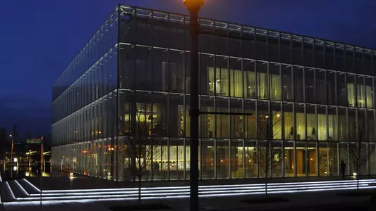 Jaqua at night