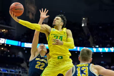 NCAA Basketball: NCAA Tournament-Midwest Regional-Oregon vs Michigan