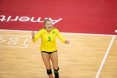 2018 Vert Challenge
Texas vs Oregon
Oregon Volleyball
Lincoln, Nebraska
Game Start Time: 3:30 PM
Game Date: August 24, 2018
Photo by Scott Bruhn/NU Communications