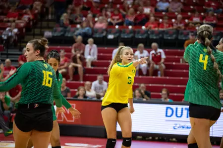 2018 Vert Challenge
Texas vs Oregon
Oregon Volleyball
Lincoln, Nebraska
Game Start Time: 3:30 PM
Game Date: August 24, 2018
Photo by Scott Bruhn/NU Communications