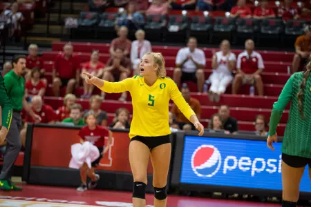 2018 Vert Challenge
Texas vs Oregon
Oregon Volleyball
Lincoln, Nebraska
Game Start Time: 3:30 PM
Game Date: August 24, 2018
Photo by Scott Bruhn/NU Communications