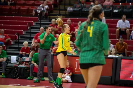 2018 Vert Challenge
Texas vs Oregon
Oregon Volleyball
Lincoln, Nebraska
Game Start Time: 3:30 PM
Game Date: August 24, 2018
Photo by Scott Bruhn/NU Communications