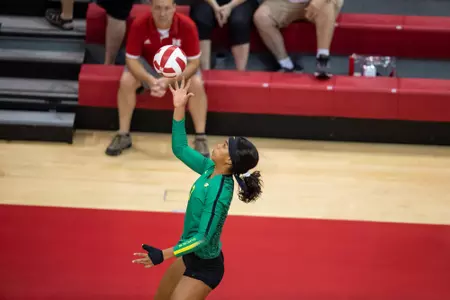 2018 Vert Challenge
Texas vs Oregon
Oregon Volleyball
Lincoln, Nebraska
Game Start Time: 3:30 PM
Game Date: August 24, 2018
Photo by Scott Bruhn/NU Communications