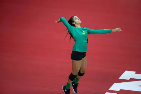 2018 Vert Challenge
Texas vs Oregon
Oregon Volleyball
Lincoln, Nebraska
Game Start Time: 3:30 PM
Game Date: August 24, 2018
Photo by Scott Bruhn/NU Communications