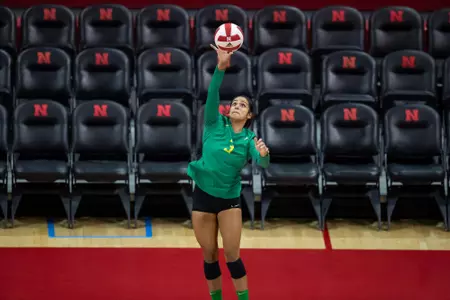 2018 Vert Challenge
Texas vs Oregon
Oregon Volleyball
Lincoln, Nebraska
Game Start Time: 3:30 PM
Game Date: August 24, 2018
Photo by Scott Bruhn/NU Communications