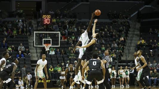 The Oregon Ducks take on the Western Oregon Wolves at Mathew Knight Arena on November 1, 2018 (Eric Evans Photography)