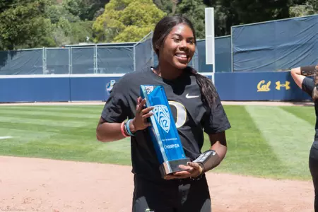 Sanders with trophy