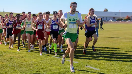 The Oregon Ducks compete at the Pac-12 Championships at Ash Creek Preserve in Monmouth, Oregon on November 1, 2019 (Samuel Marshall/Eric Evans Photography)