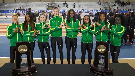 Women of Oregon, NCAA Indoor 3rd Place