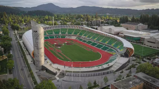 Hayward Field Drone Overhead