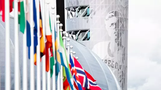 Hayward Field tower - Prefontaine