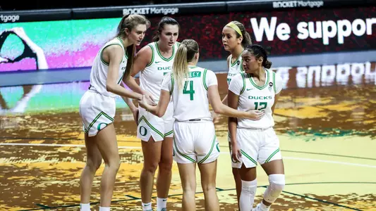The Oregon Ducks take on the UCLA Bruins at Matthew Knight Arena in Eugene, Oregon on January 3, 2021 (Eric Evans Photography)