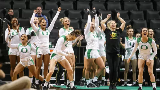 The Oregon Ducks take on the Quinnipiac University Bobcats at Matthew Knight Arena in Eugene, Oregon on March 8, 2020 (Samuel Marshall/Eric Evans Photography)