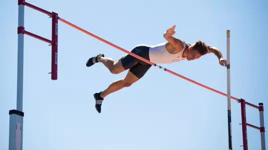 Max Vollmer, pole vault at Aztec Invitational